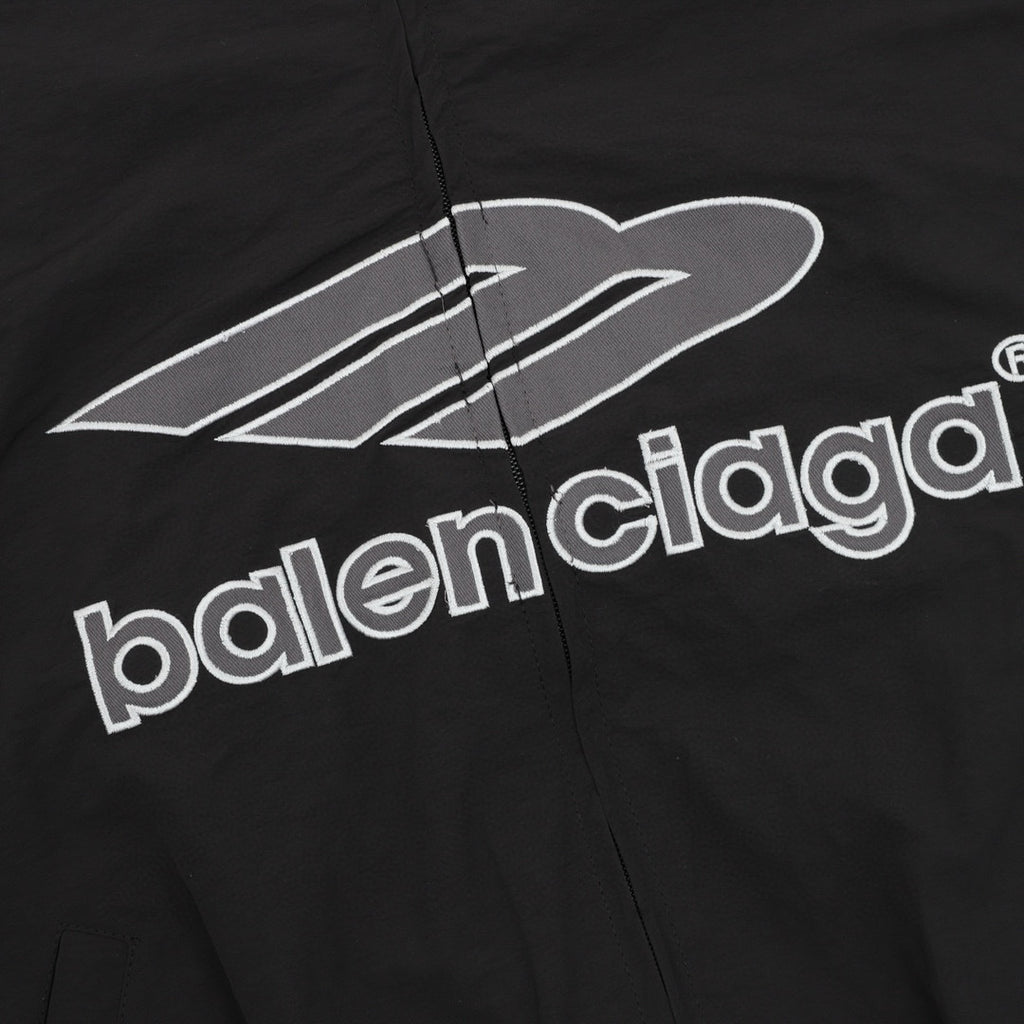 Balenciaga 26SS Sport Logo Embroidered Zip-Up Track Jacket