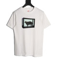 Supreme Men's White Boxed Sheep Print Short-Sleeve T-Shirt