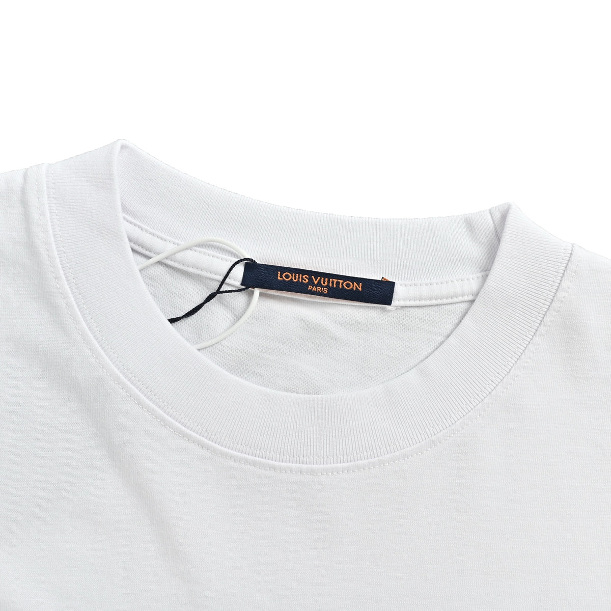 Louis Vuitton Drip-Effect Monogram Print Short-Sleeve T-Shirt in White