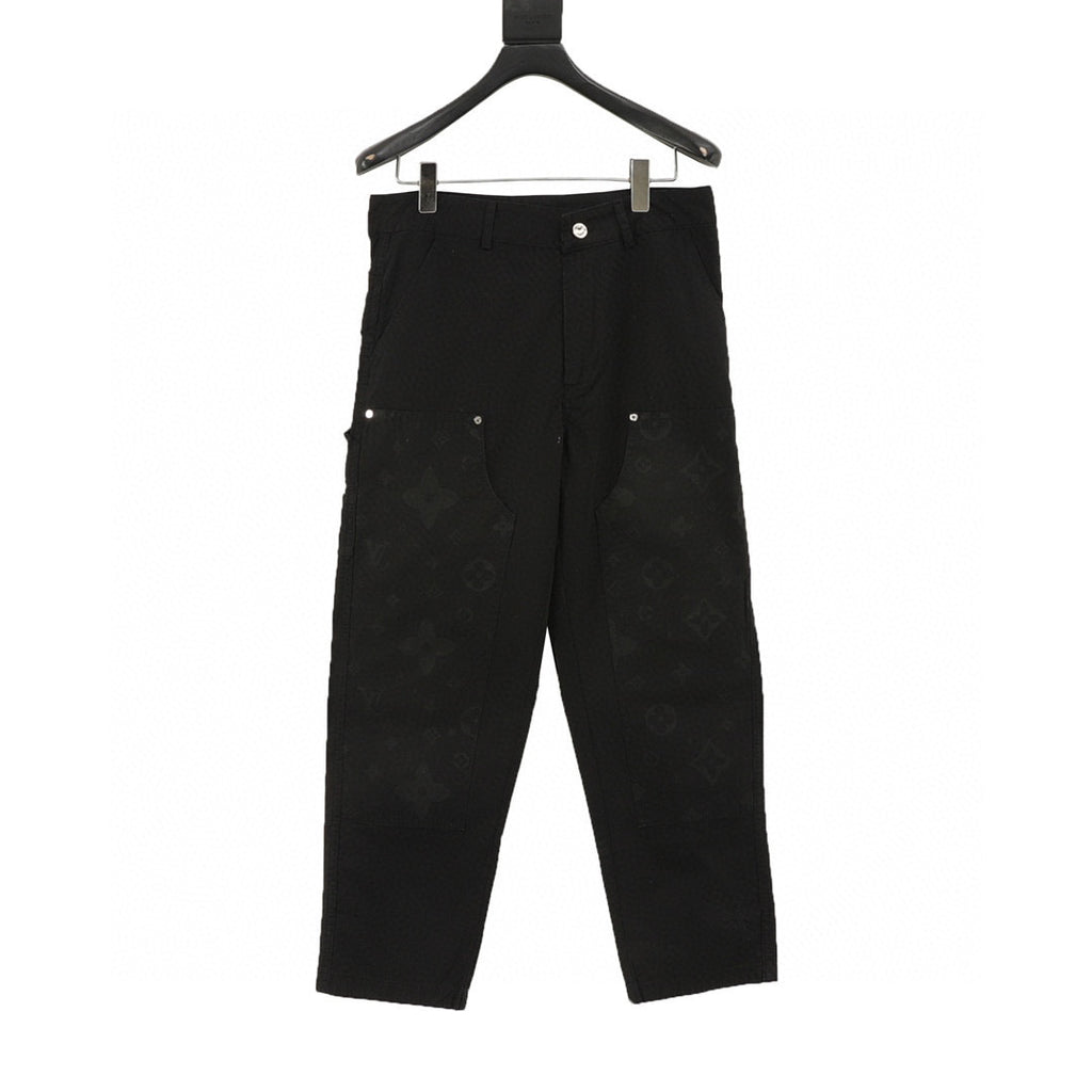 Louis Vuitton LV Monogram Jacquard Carpenter Straight-Leg Trousers