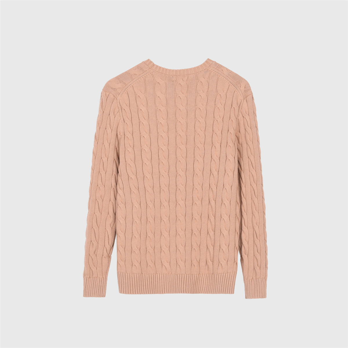 Polo Ralph Lauren Women's Men's Camel Cable Knit Crewneck Sweater
