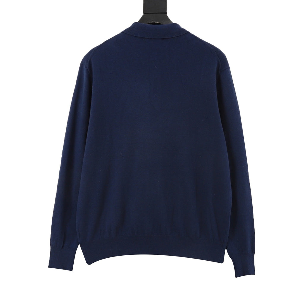 Polo Ralph Lauren Women's & Men's Navy Pony Logo Long-Sleeve Knit Polo