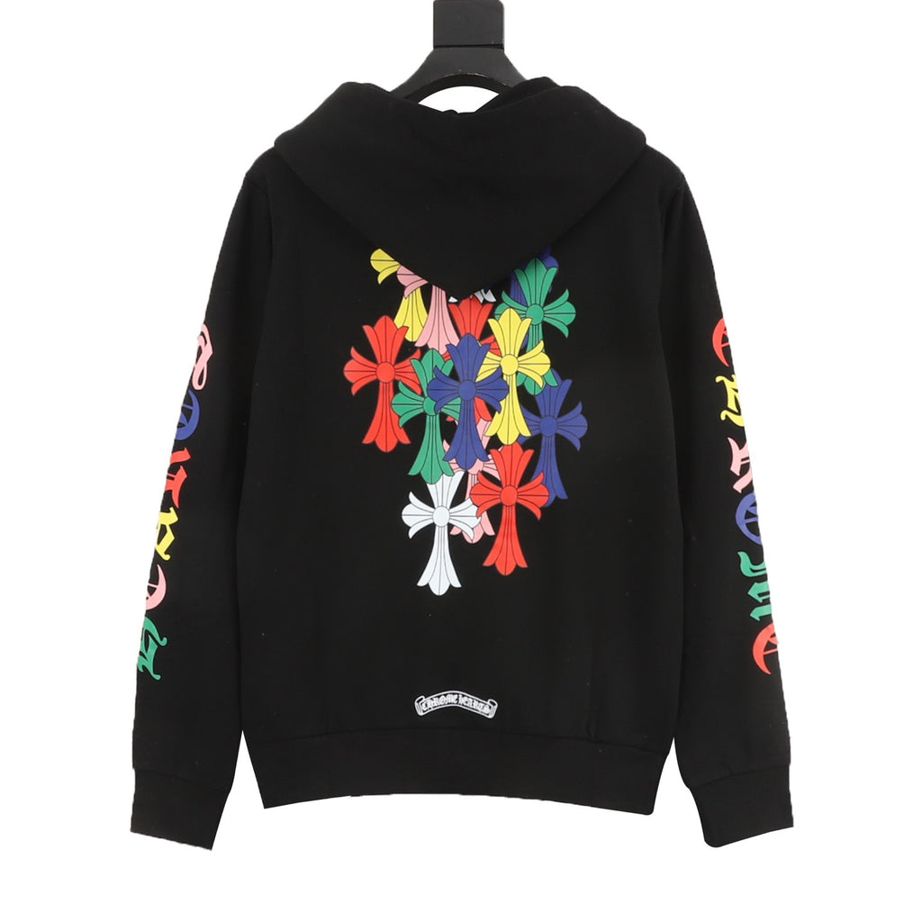 Chrome Hearts 25FW Multicolor Gothic Script Sleeve Hoodie