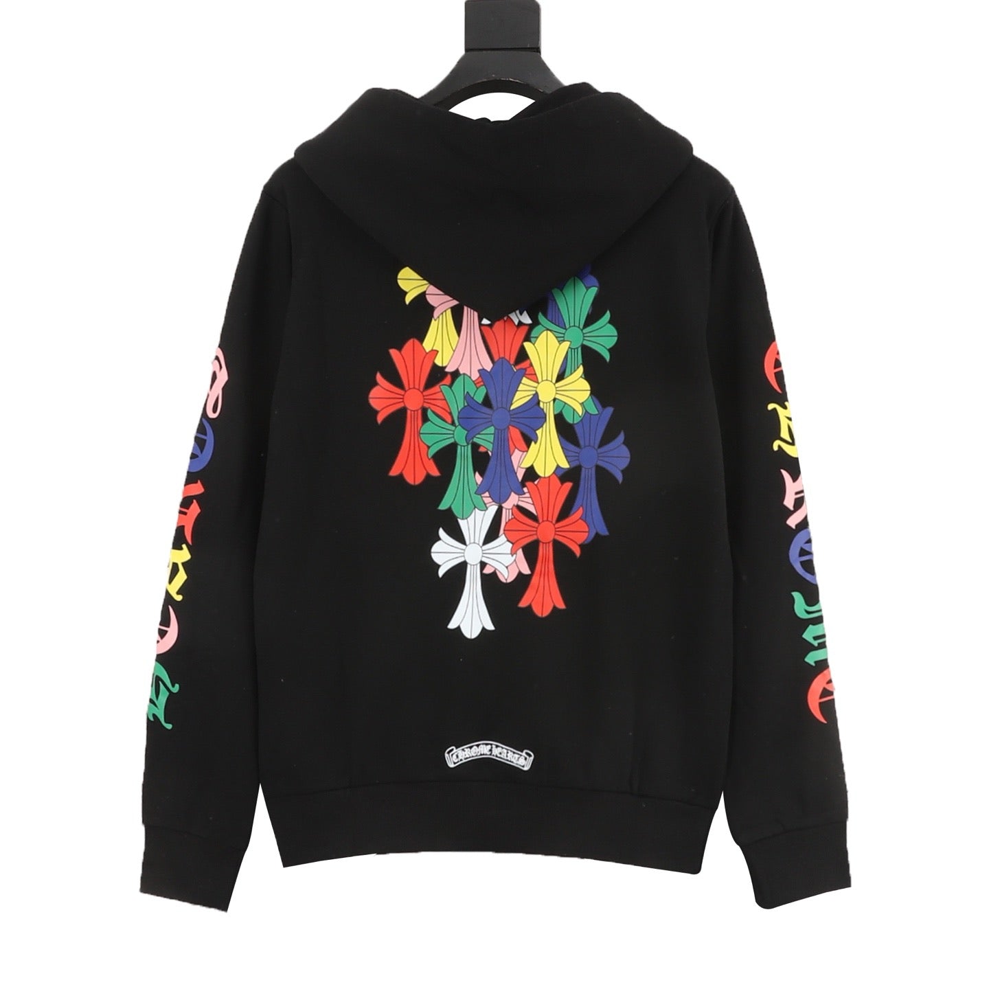 Chrome Hearts 25FW Multicolor Gothic Script Sleeve Hoodie