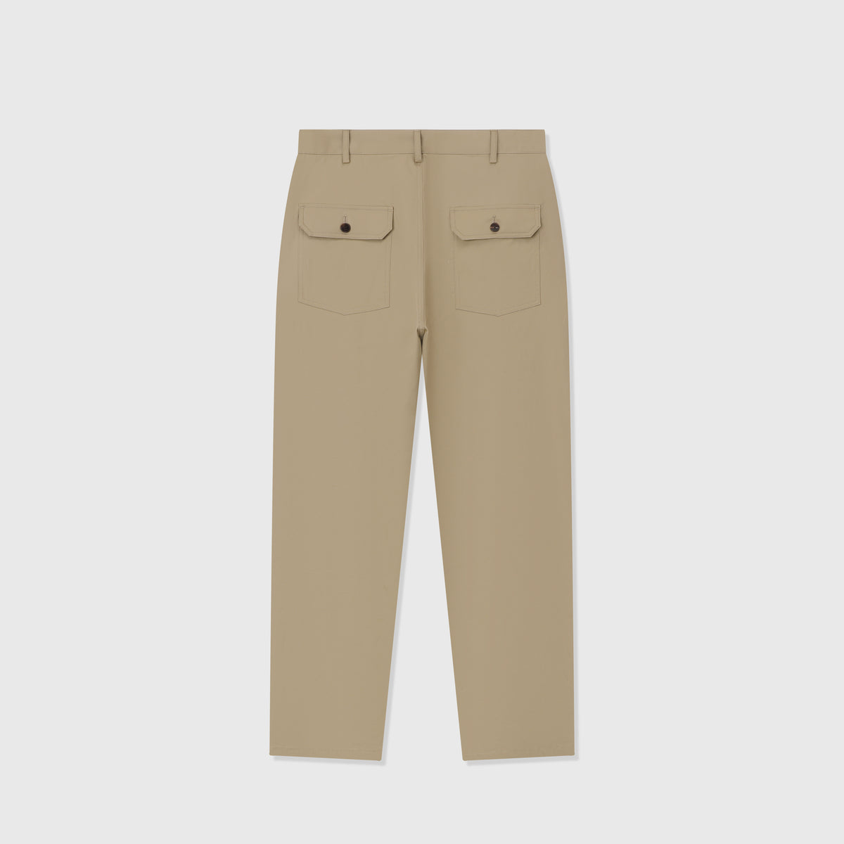 Loro Piana Women's Men's Khaki Cotton Straight-Leg Trousers