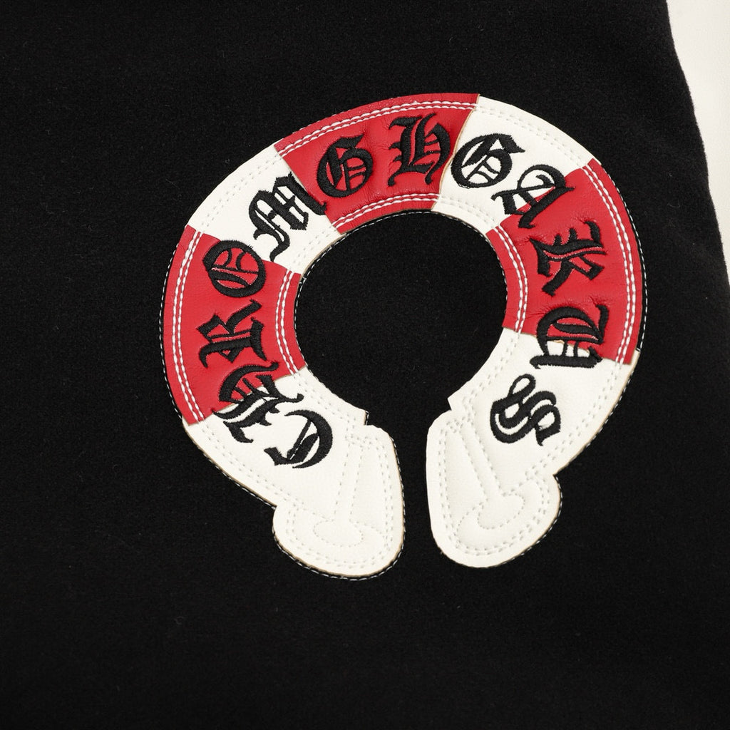 CH Horseshoe Embroidery Panel Baseball Jacket