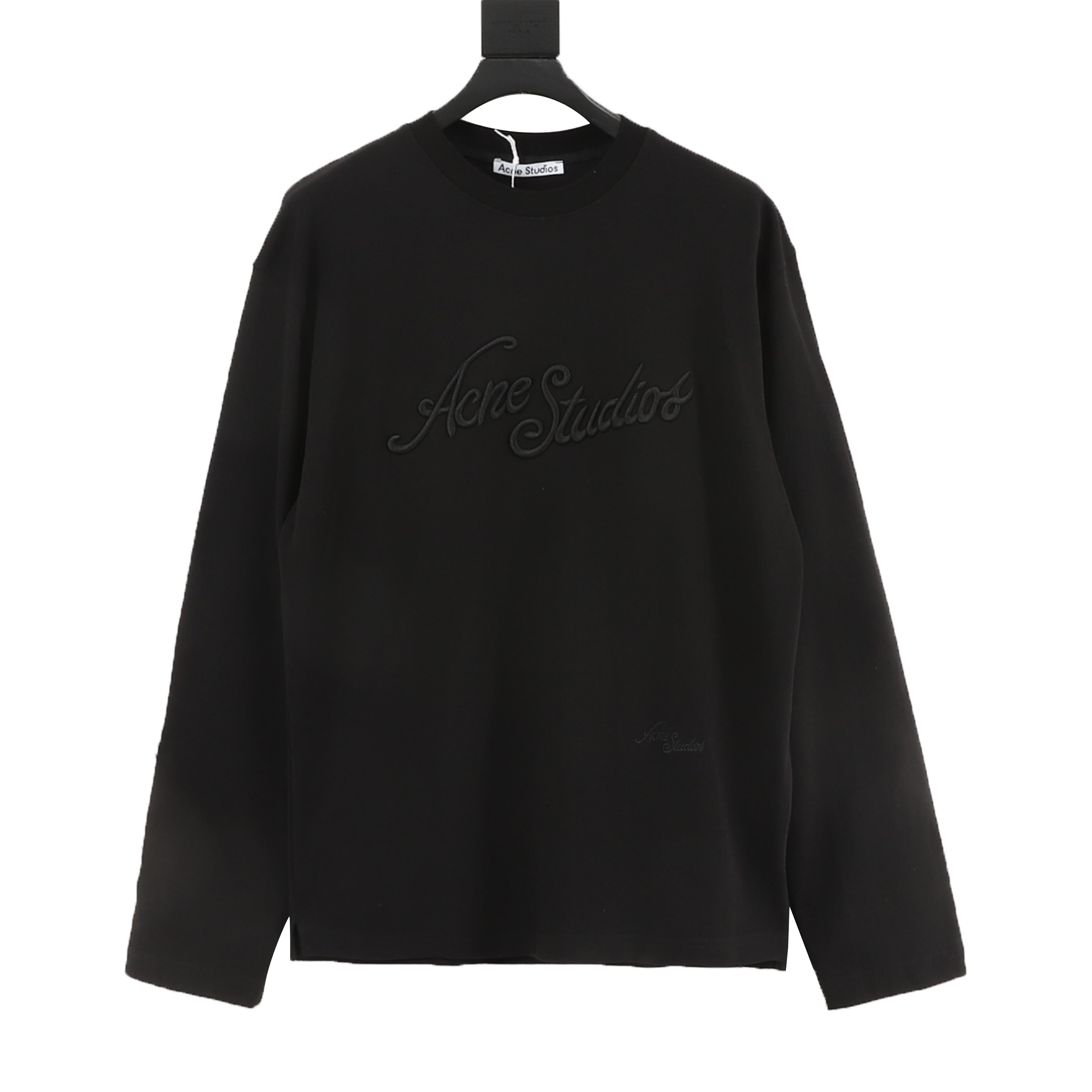 Acne Studios Logo Embroidered Long-Sleeve T-Shirt