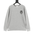 Chrome Hearts Vine & Sword Crest Long-Sleeve Tee — Black, Waffle Knit