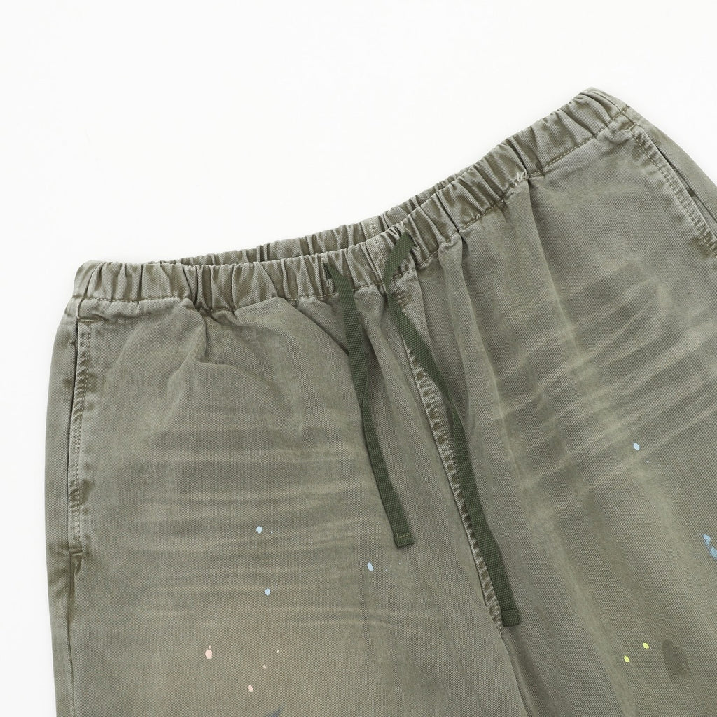 Acne Studios Women's Men's Olive Splatter Print Wide-Leg Pants