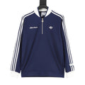 adidas Originals Refined Luxe DLXC Crew Jumper Striped Pullover Sweatshirt