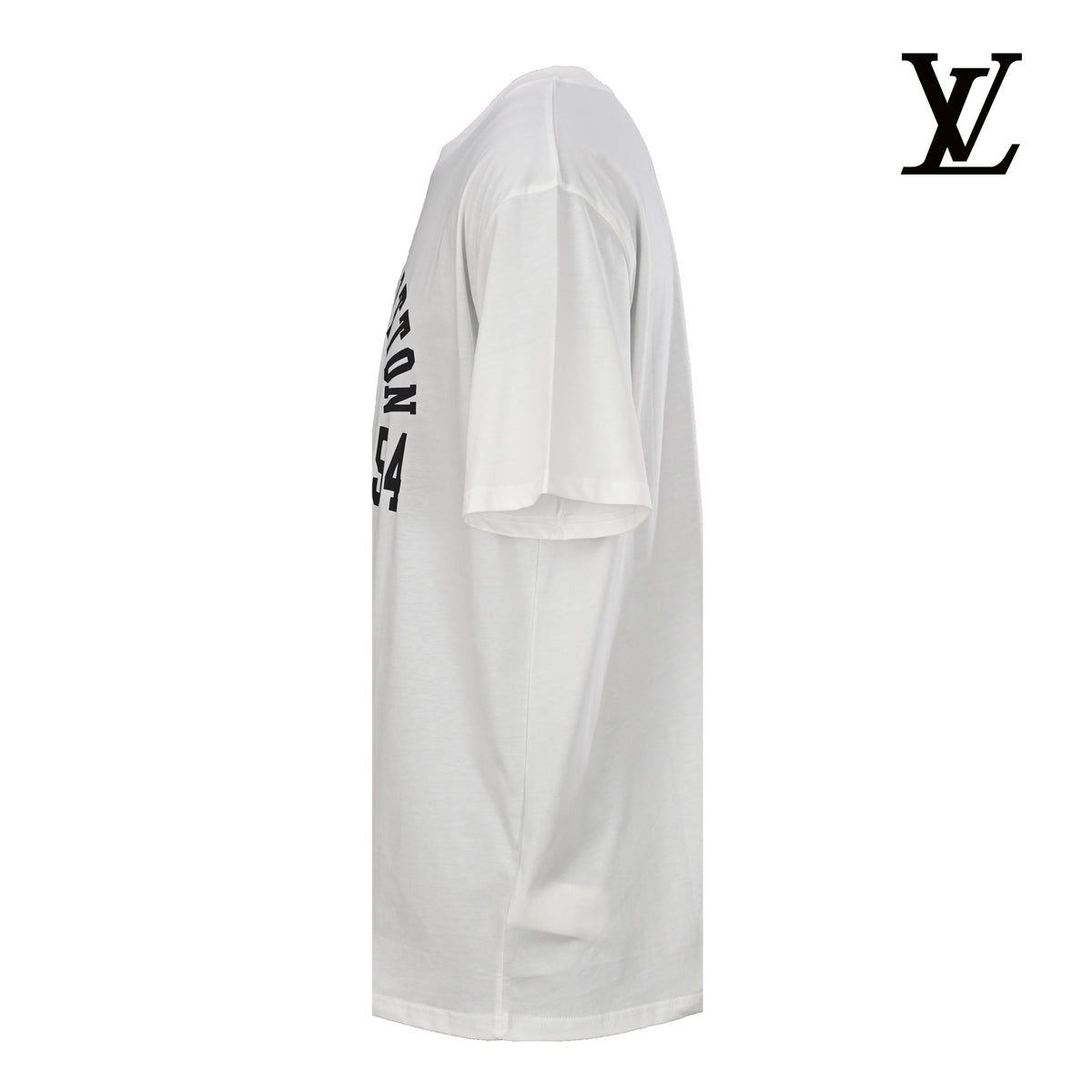 Louis Vuitton Men's White Flower Letter Print T-Shirt