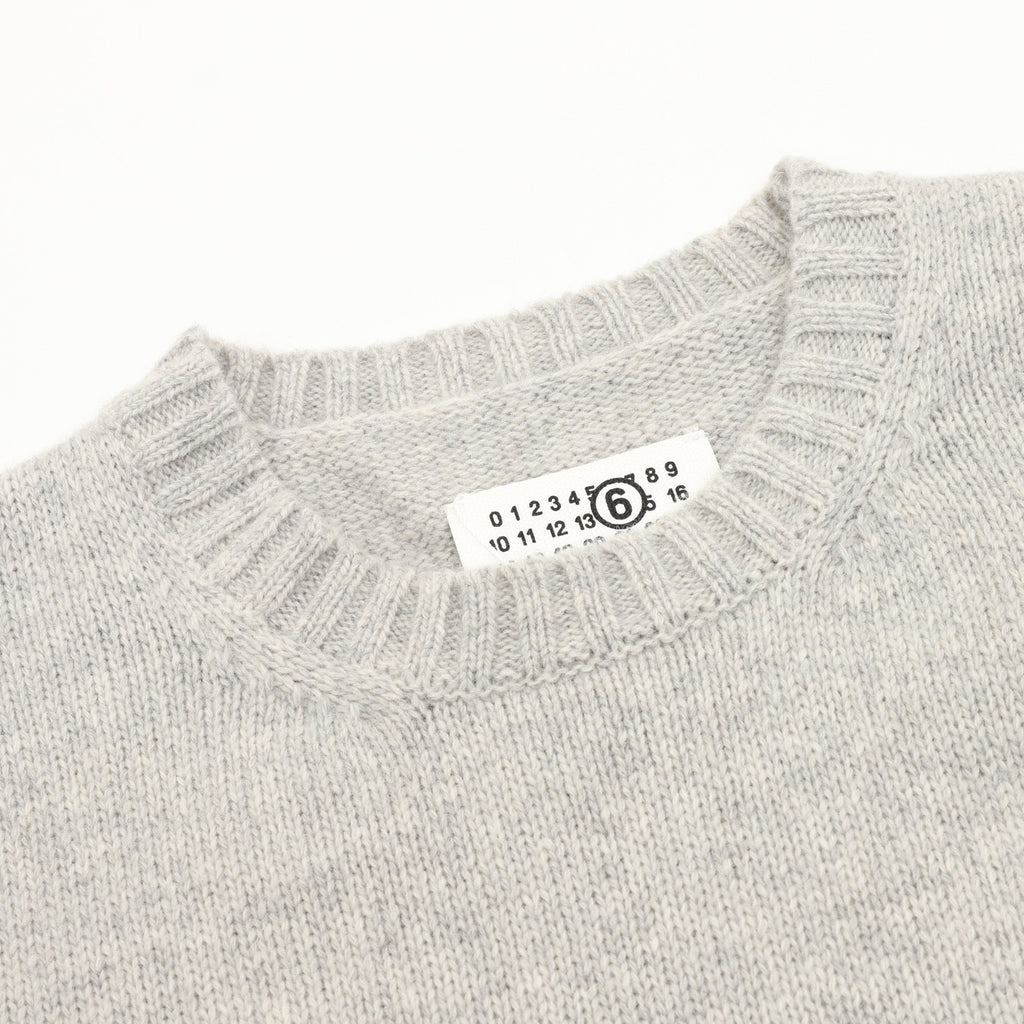 Maison Margiela Women's Men's Light Grey Signature Logo Knit Vest