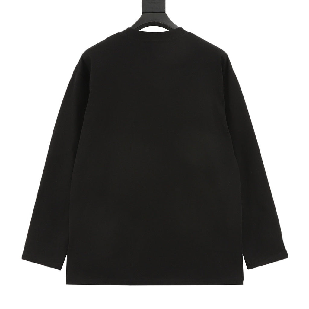 Miu Miu Women's Men's Black Logo Long-Sleeve T-Shirt