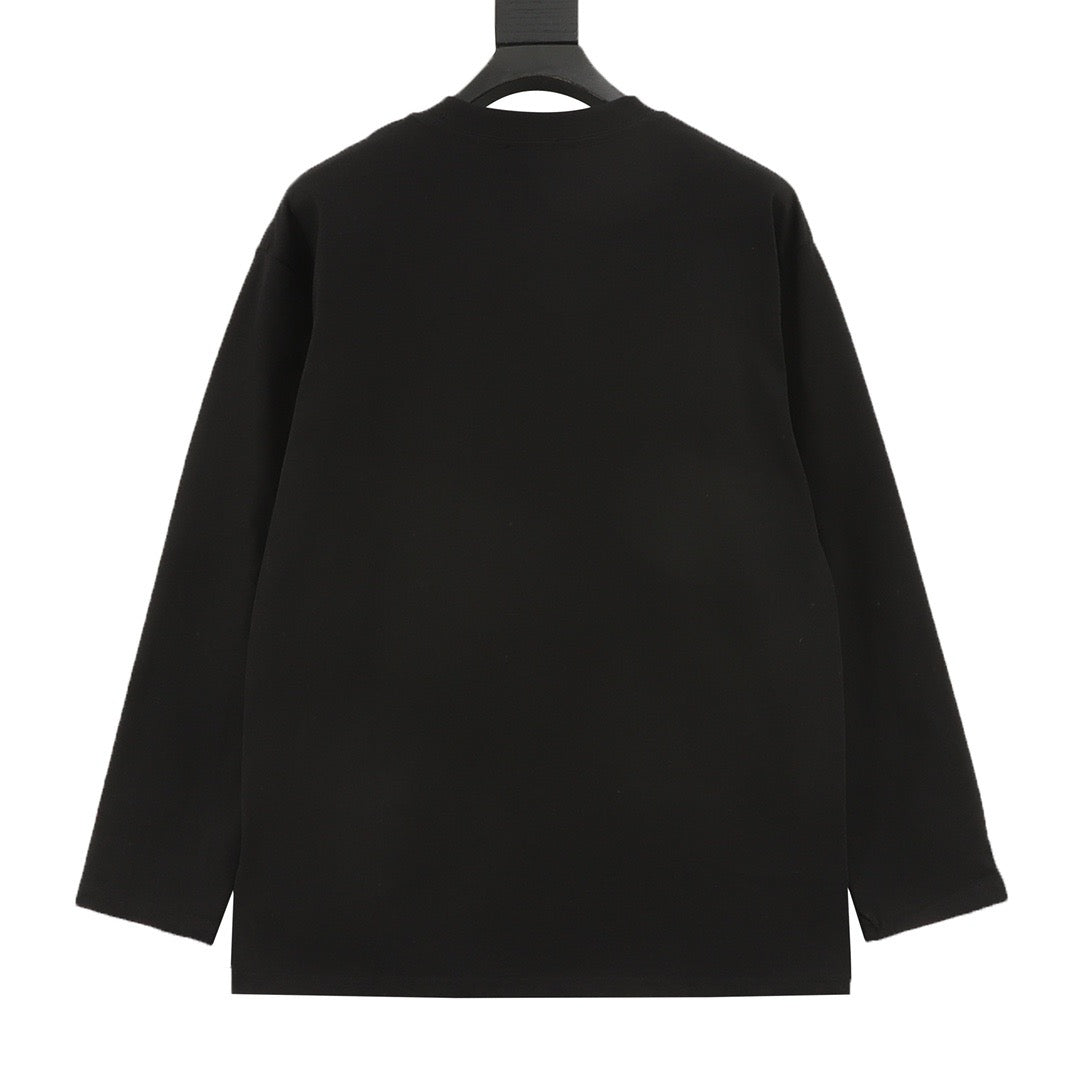 Miu Miu Women's Men's Black Logo Long-Sleeve T-Shirt