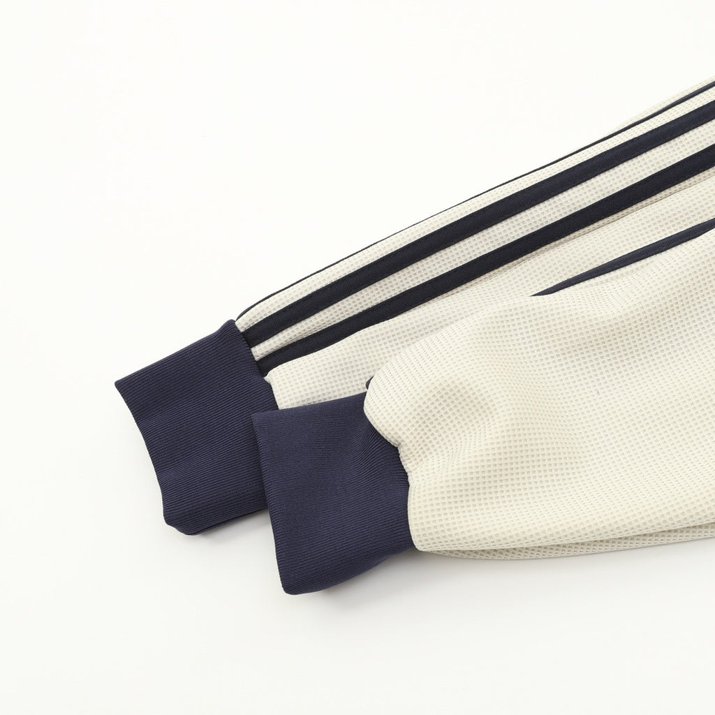 Adidas Originals American Retro Trefoil Track Jacket | Cream Burgundy Stripe Navy Trim