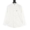 AMI Paris Ami de Cœur Chest Pocket Shirt — Navy Blue | 2026