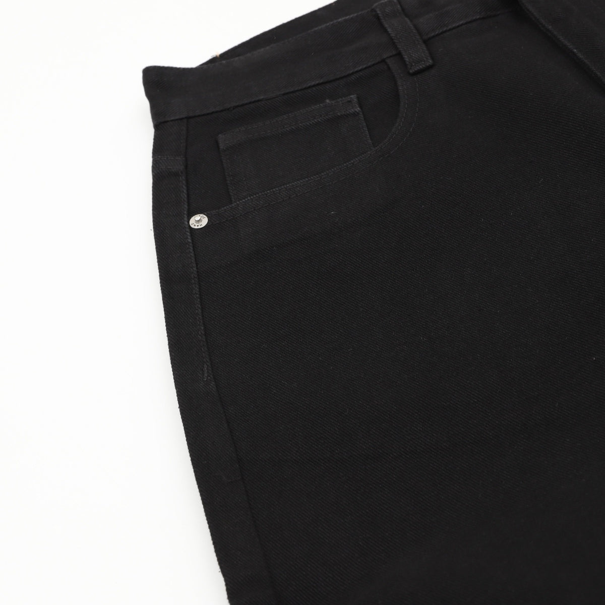 Balenciaga Women's & Men's Black BB Logo Wide-Leg Denim Jeans