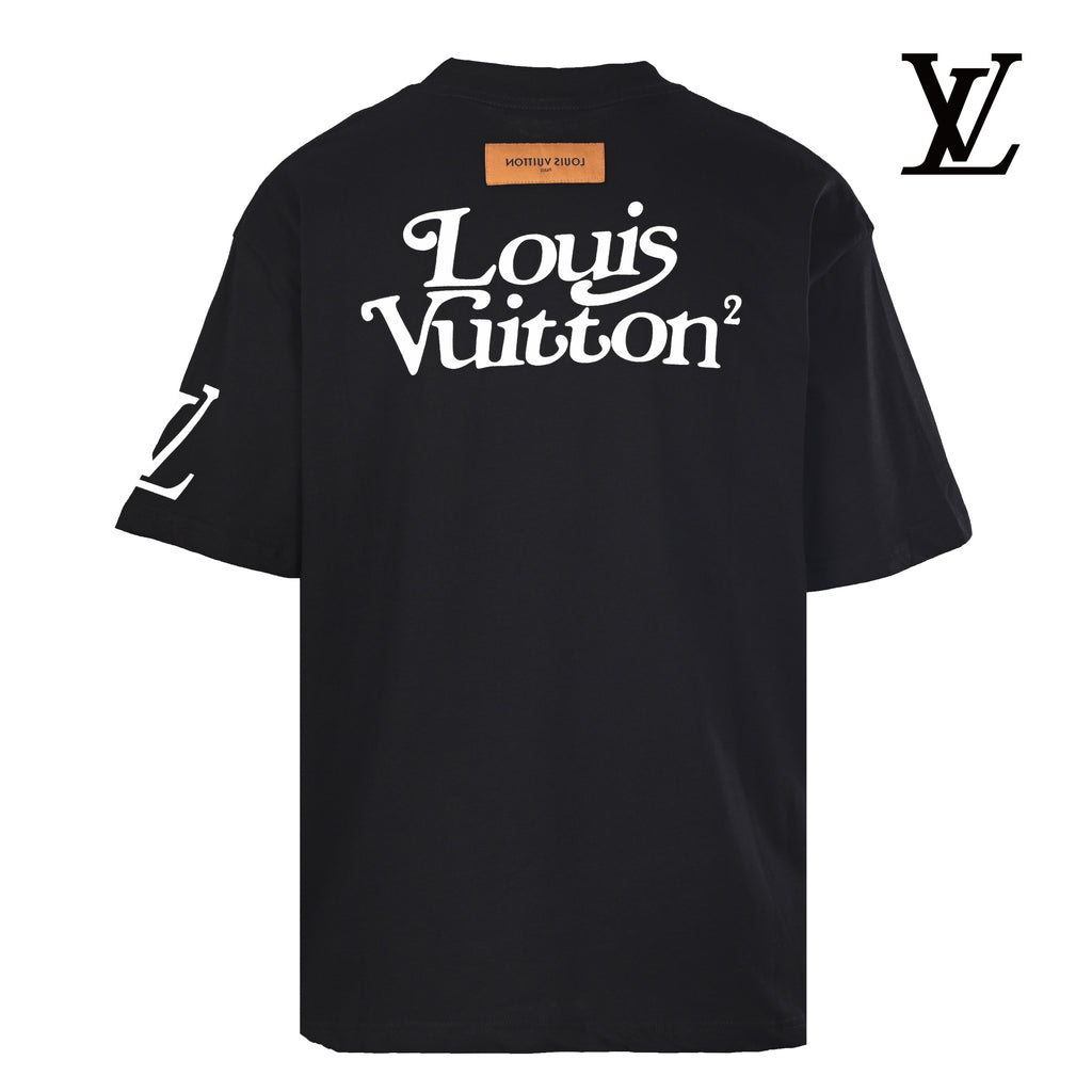 Louis Vuitton Men's Black Oswald Cartoon Print T-Shirt