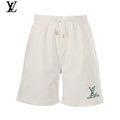 Louis Vuitton White Embossed Monogram Drawstring Shorts