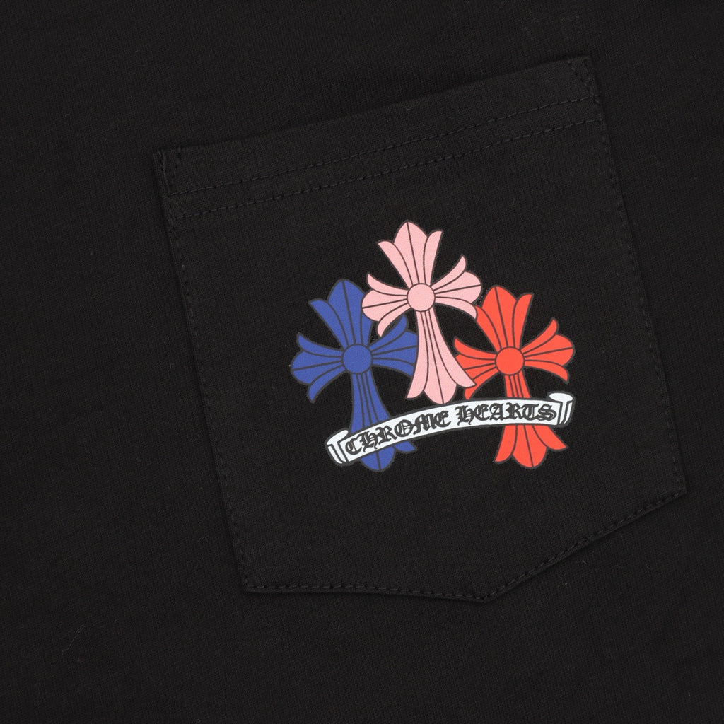 Chrome Hearts 25FW Colorful Cross Print Long Sleeve T-Shirt