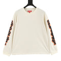 Supreme Cracked Sleeve Print Long-Sleeve T-Shirt