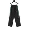 Balenciaga BLCG Sport Logo Track Pants — Black, Green & White Panel | FW24