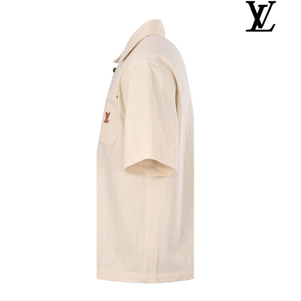Louis Vuitton Men's Beige Short Sleeve Shirt