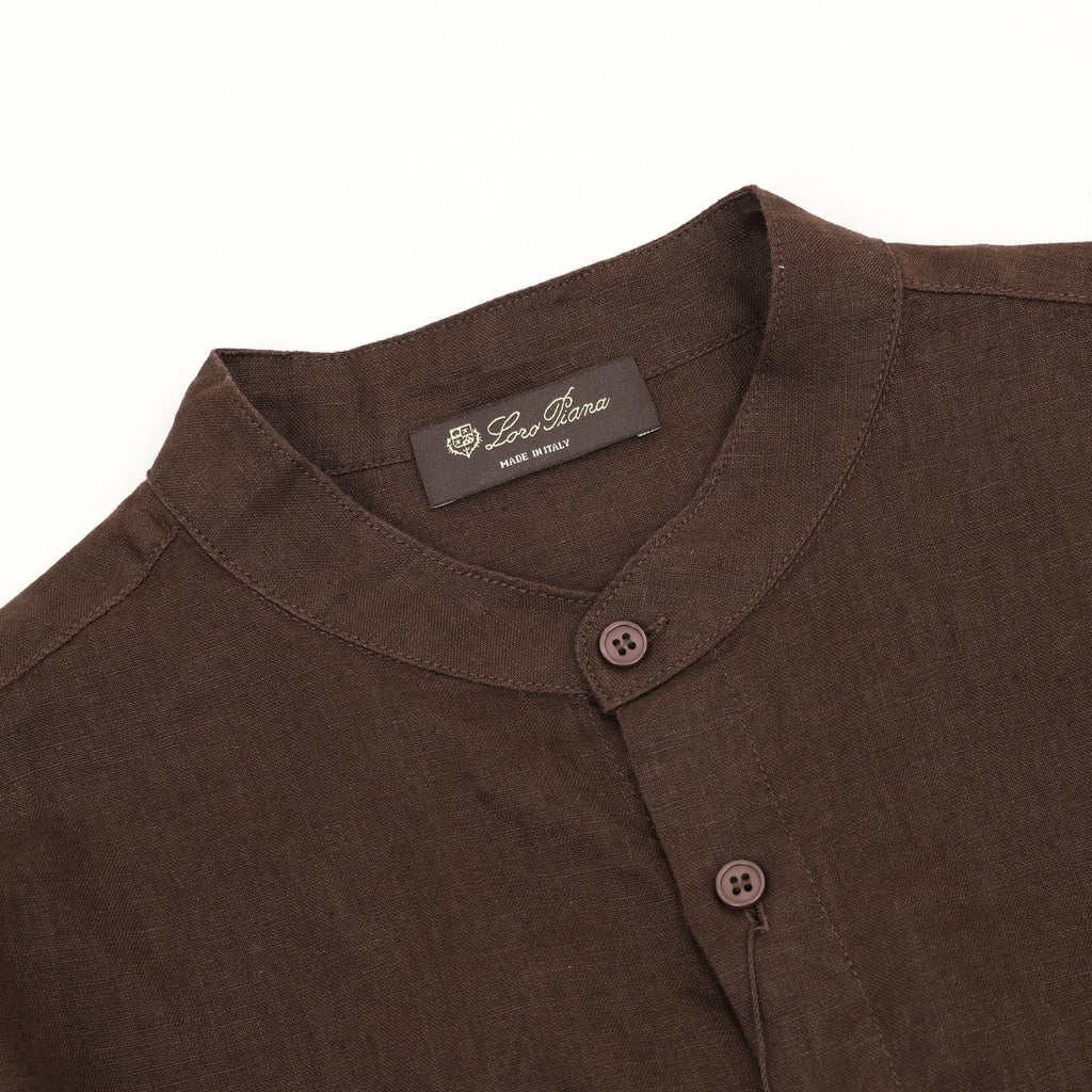 Loro Piana Crew Neck Linen Shirt