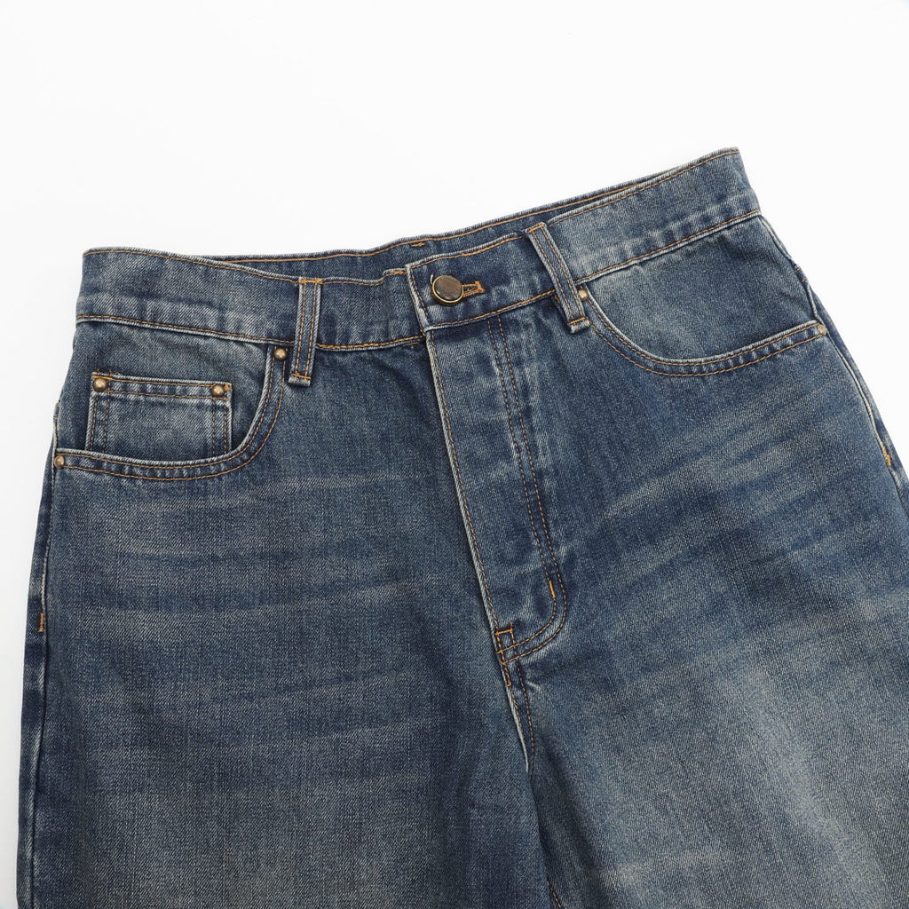 Prada Women's & Men's Vintage Wash Wide-Leg Denim Jeans