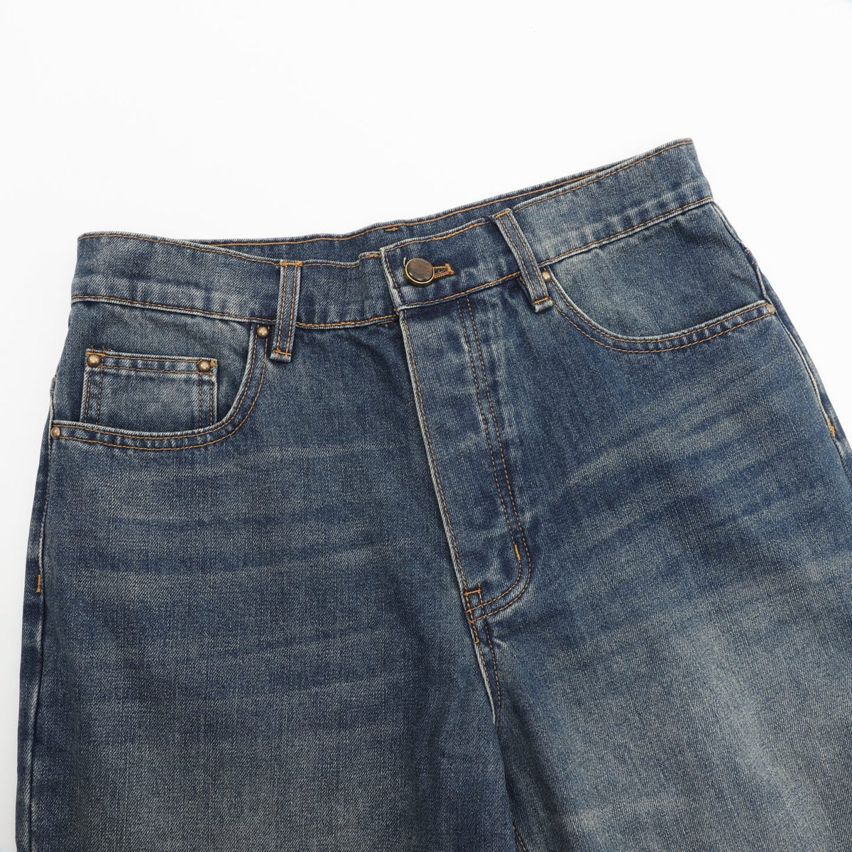 Prada Women's & Men's Vintage Wash Wide-Leg Denim Jeans