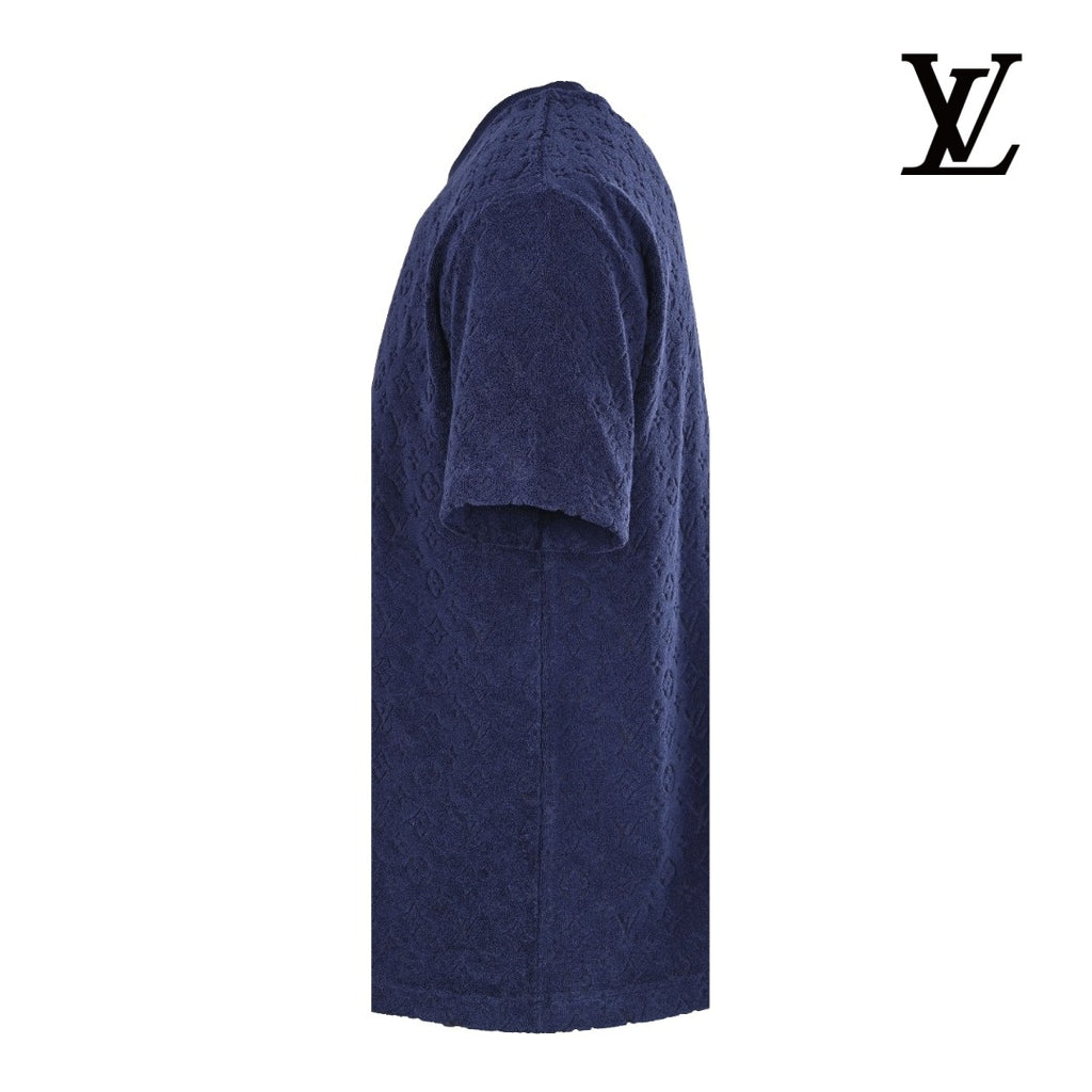 Louis Vuitton Men's Navy Monogram Towelling T-Shirt