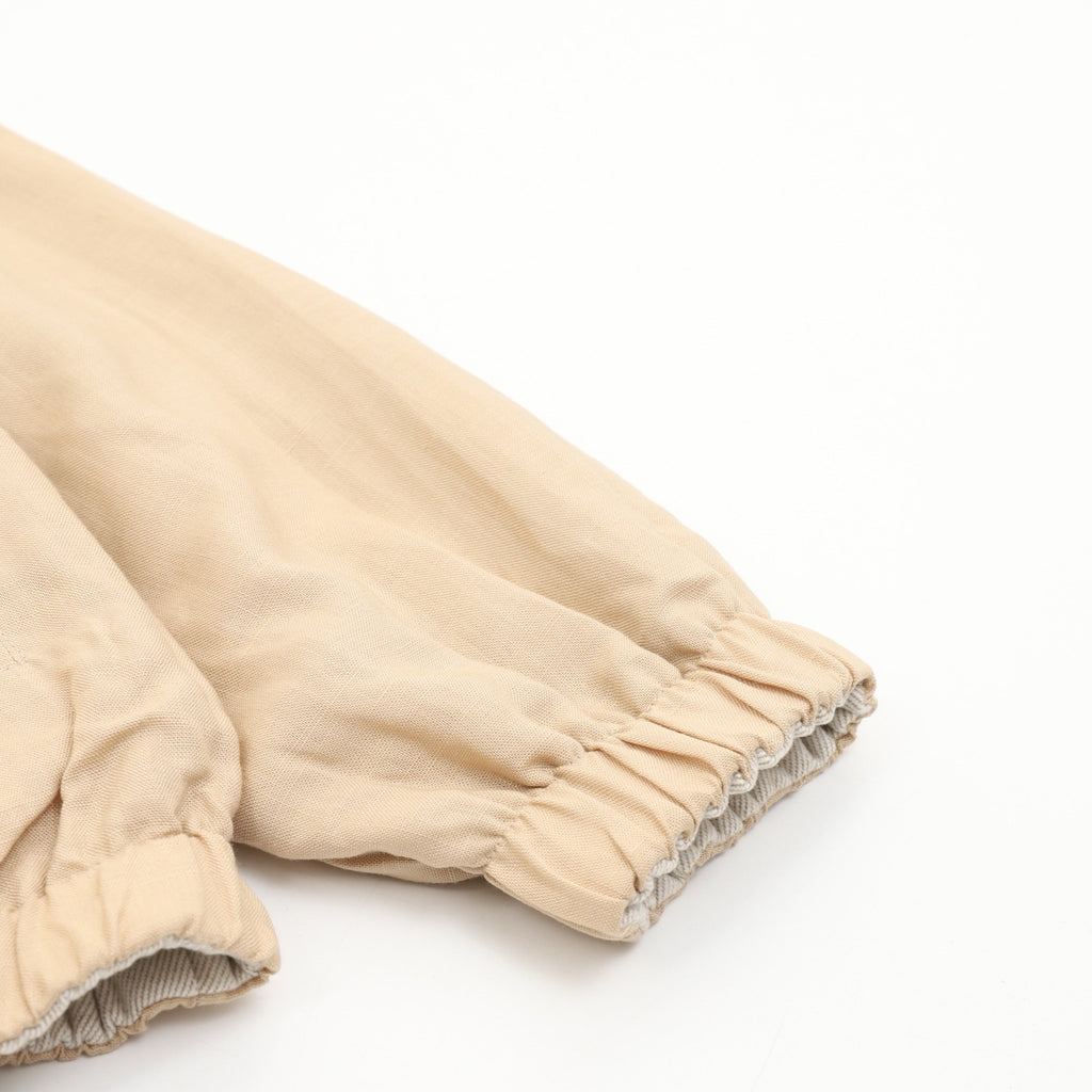 Loro Piana Women's Men's Beige Stand-Collar Zip-Up Jacket
