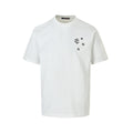 Louis Vuitton Small Signature Embroidered Short-Sleeve T-Shirt in White