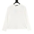 Louis Vuitton Tonal LV Embroidered Waffle Crewneck Long Sleeve | White Quiet Luxury Knitwear
