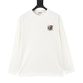 LOEWE Women's & Men's White Floral Anagram Embroidered Long-Sleeve T-Shirt
