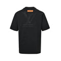 Louis Vuitton Large Embossed LV Back Logo Short-Sleeve T-Shirt in Black