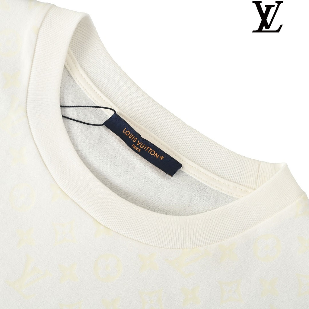 Louis Vuitton Men's White Monogram Short Sleeve T-Shirt