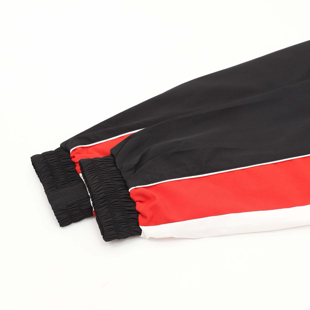 Puma Women's Men's Race Ahead Black White Red Color-Block Track Jacket