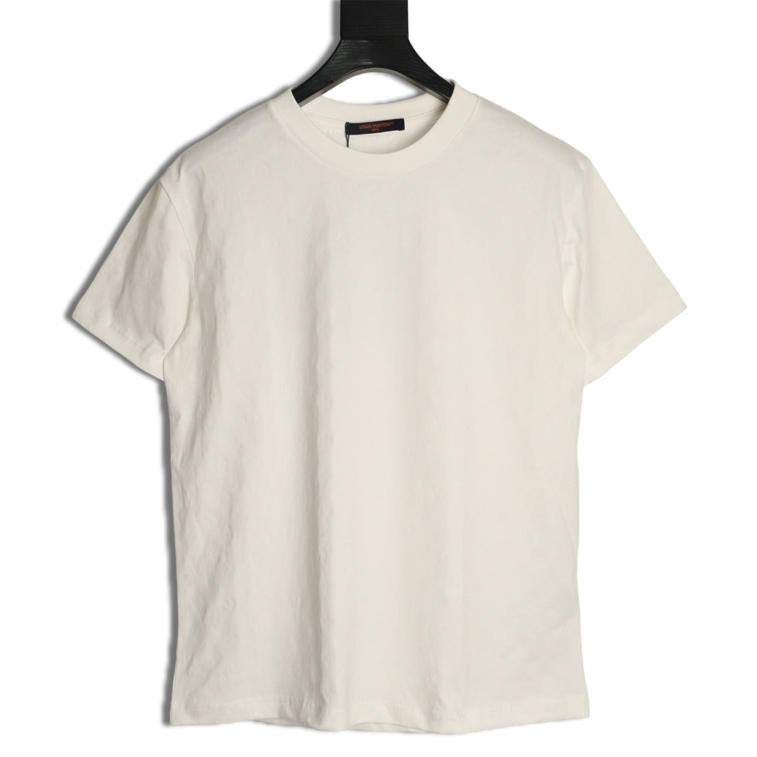 Louis Vuitton Plain Short-Sleeve T-Shirt in White