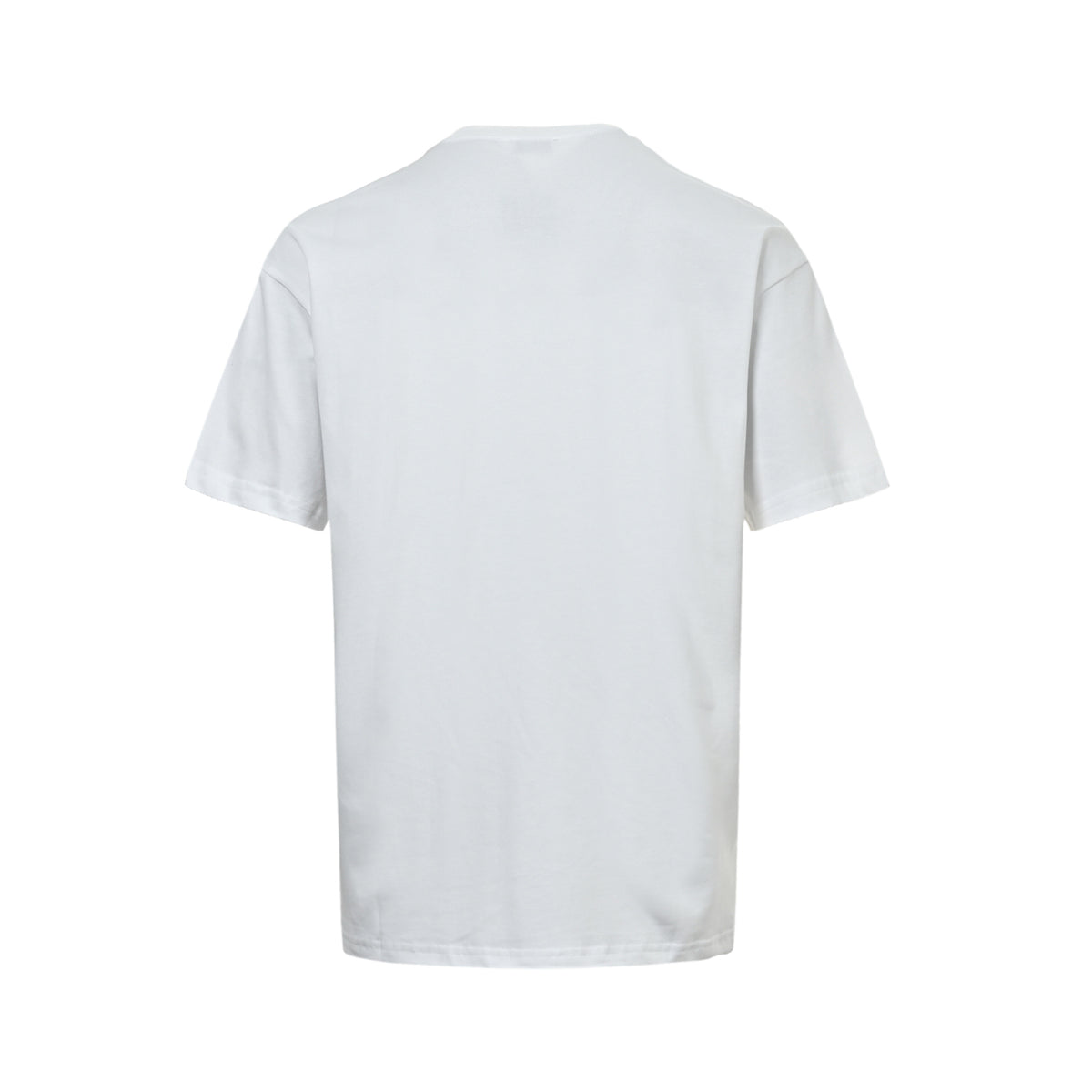Yves Saint Laurent Gold Logo Print Short-Sleeve T-Shirt in White