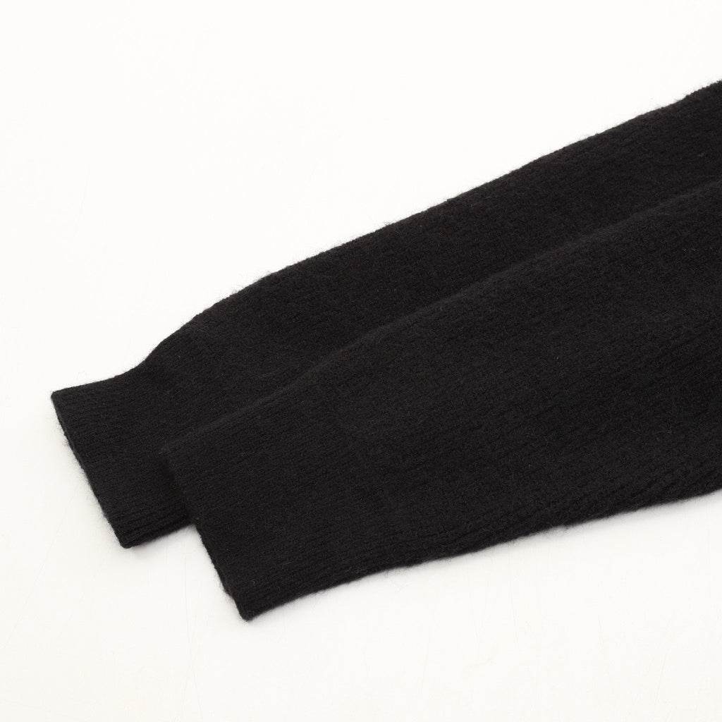 Miu Miu Women's Men's Black Ribbed Knit Zip Hoodie