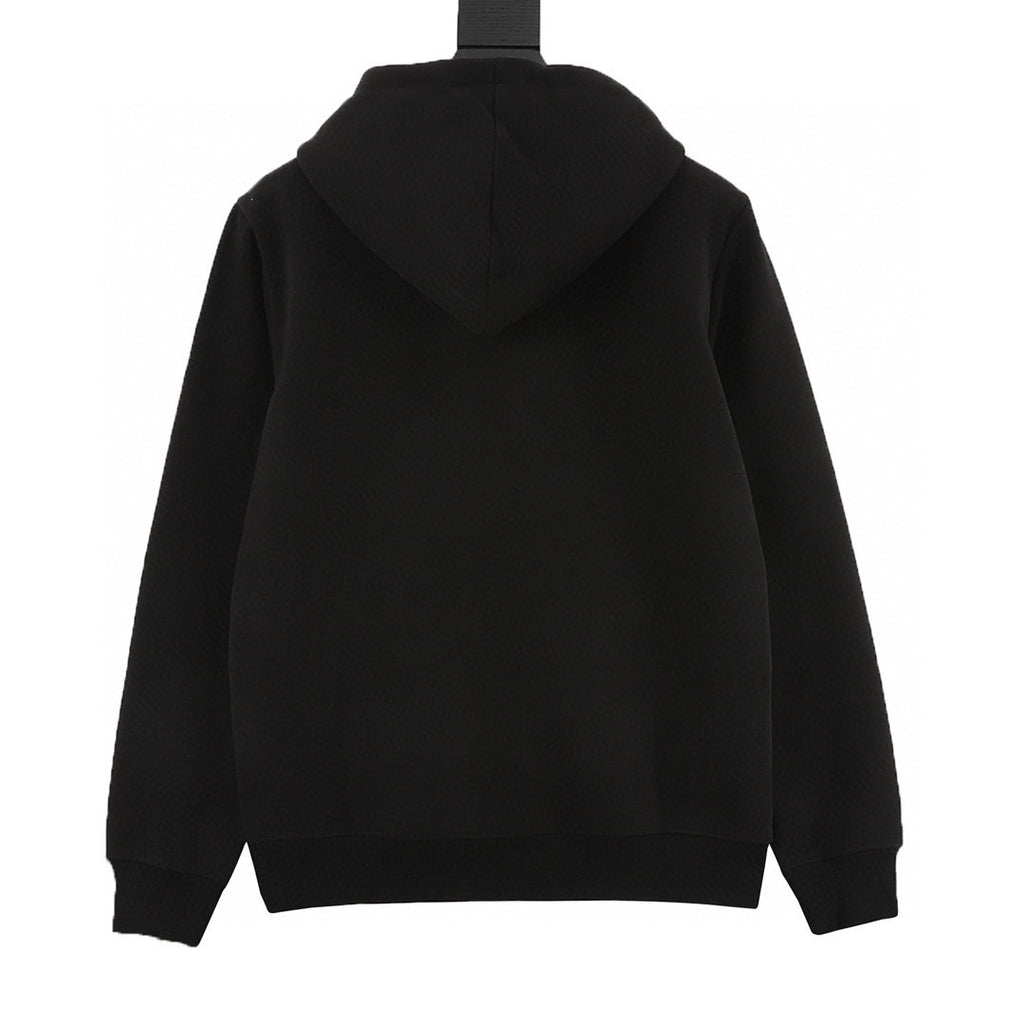 Loewe 25FW Leather Anagram Drawstring Logo Hoodie