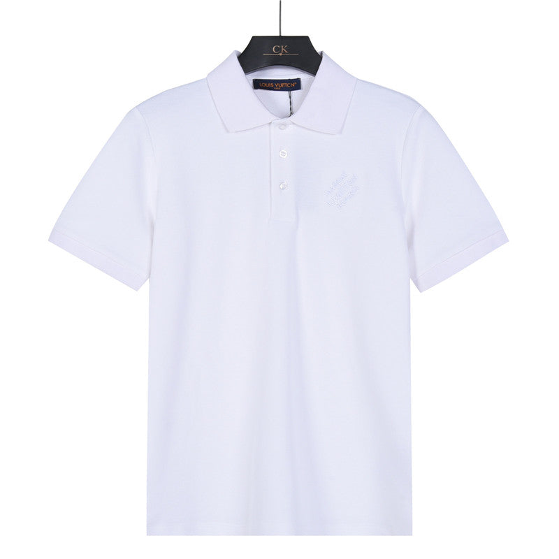 Louis Vuitton Embroidered Logo Polo Shirt in White