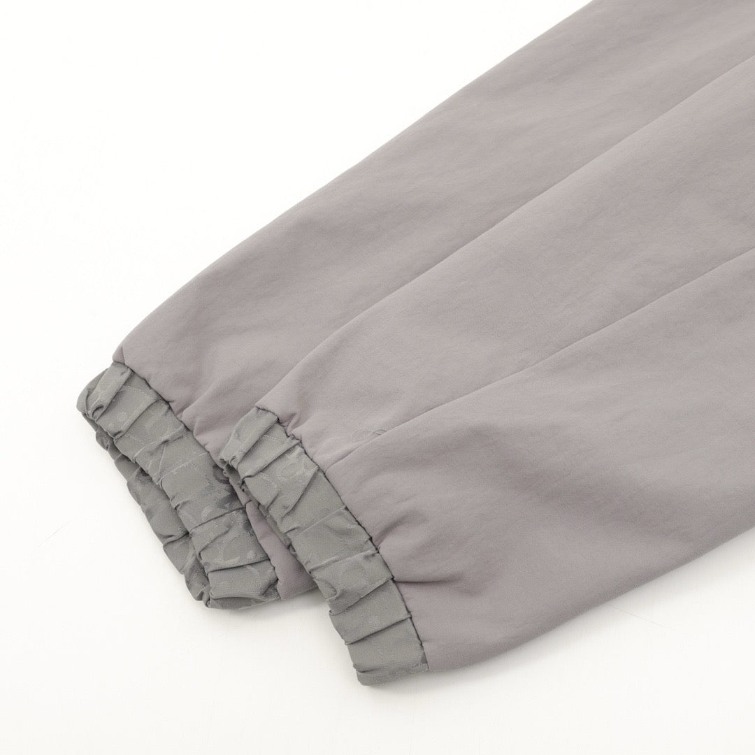 Dior Women's & Men's Grey Technical Fabric Hooded Windbreaker