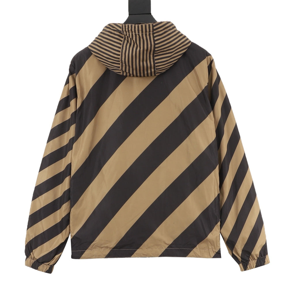 Fendi FF Monogram Reversible Hooded Jacket