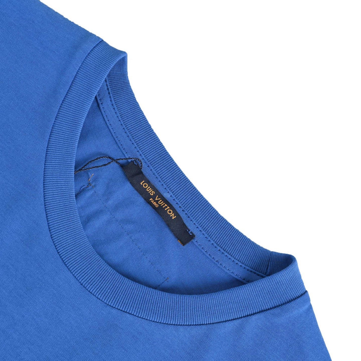 Louis Vuitton Embossed LV Logo Short-Sleeve T-Shirt in Blue