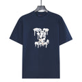 Louis Vuitton Melting Drip-Effect LV Logo Short-Sleeve T-Shirt in Navy