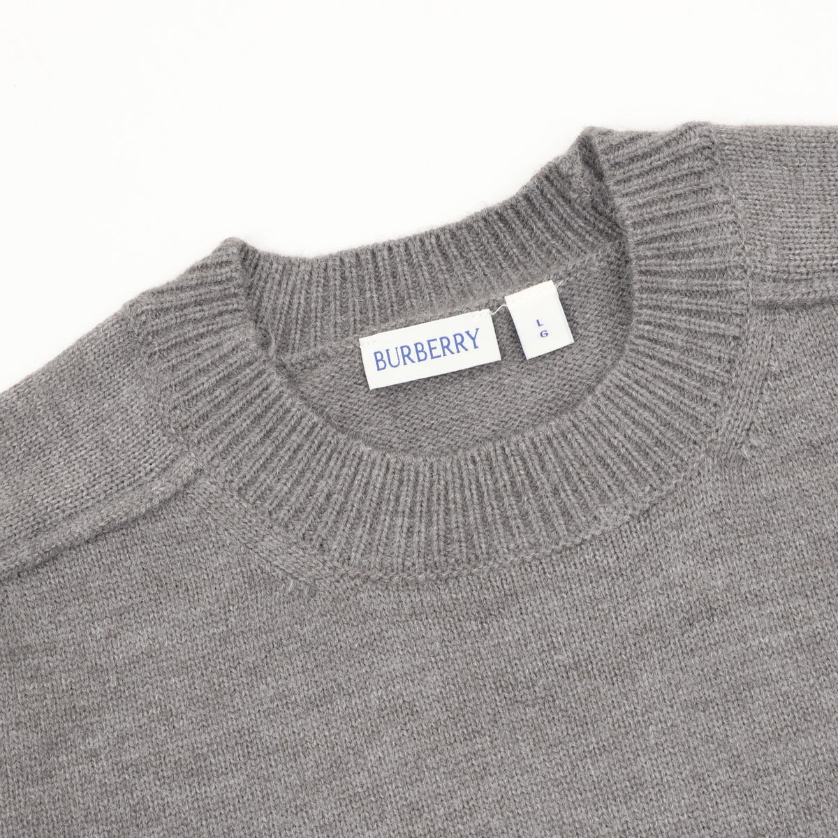 Burberry Women's & Men's Grey Equestrian Knight Patch Crewneck Sweater
