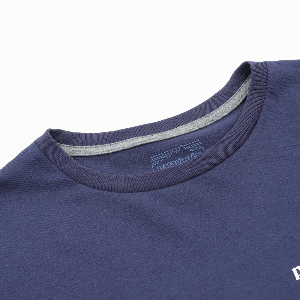 Patagonia P-6 Logo Long-Sleeve Responsibili-Tee — Black