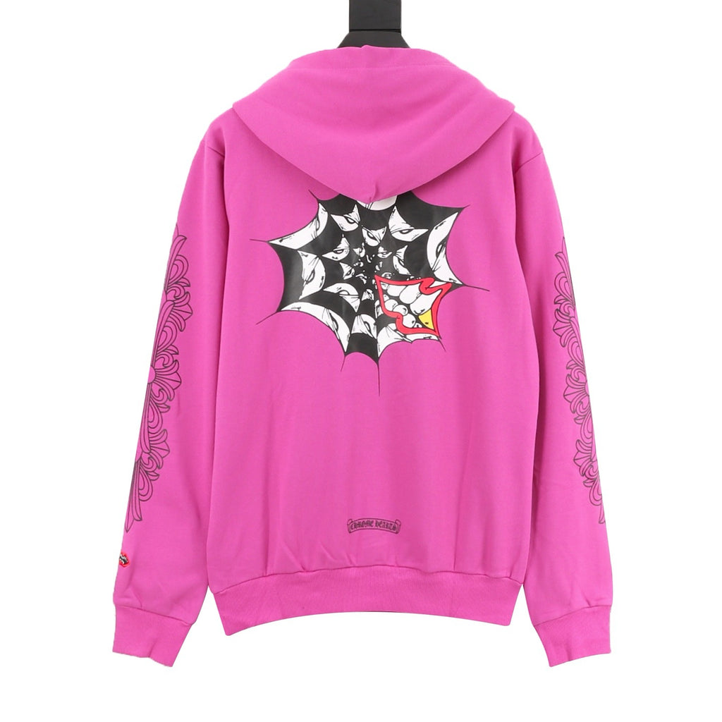 Chrome Hearts 25FW Spider Web Eye & Teeth Graphic Hoodie